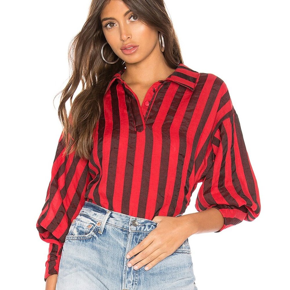 NWT from Revolve - L'Academie The Marion Blouse - XL